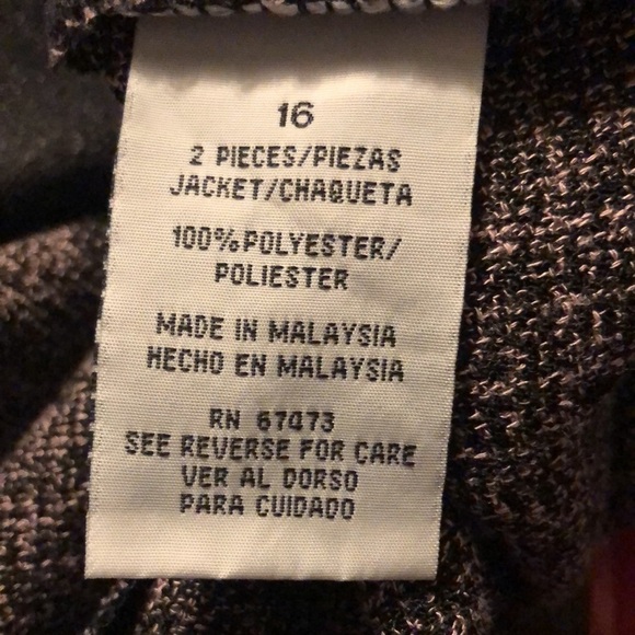 Danny & Nicole button down blazer size 16 - Picture 7 of 11